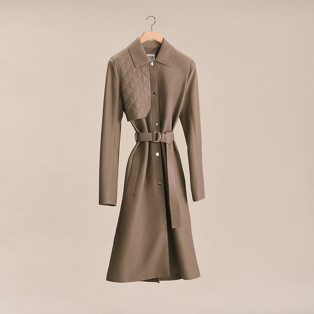 トレンチコート - グレー | Hermès - エルメス-公式サイト