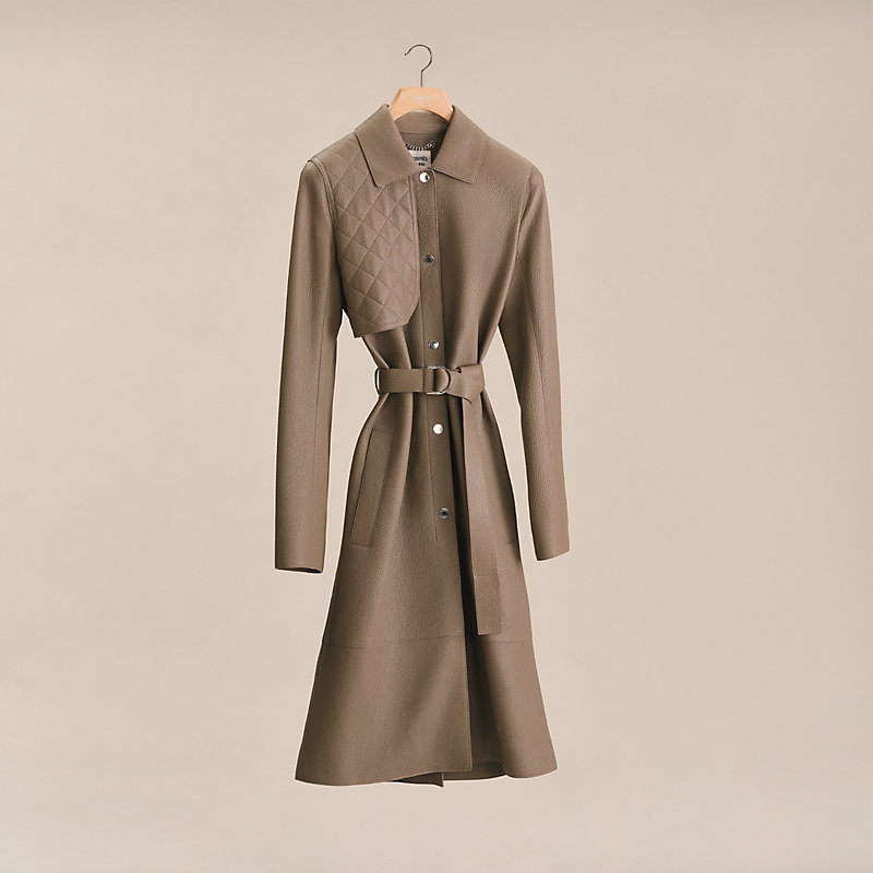 トレンチコート - グレー | Hermès - エルメス-公式サイト