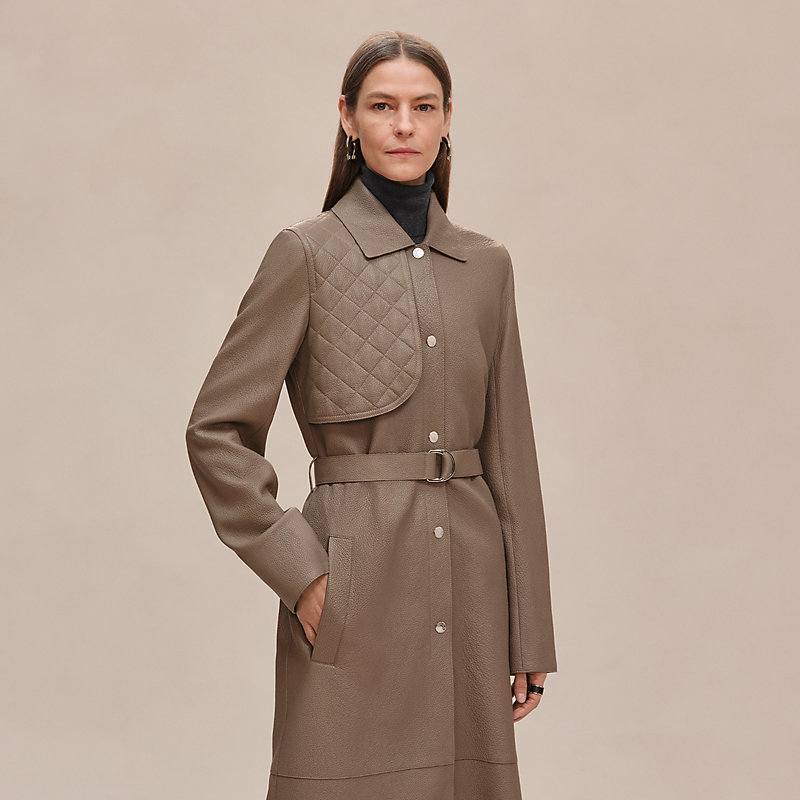 トレンチコート - グレー | Hermès - エルメス-公式サイト