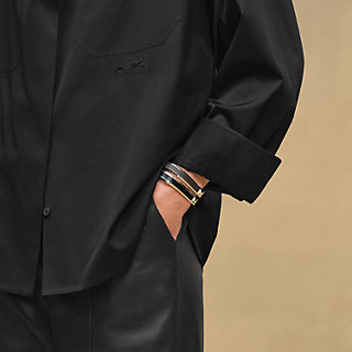 ドレープカラーシャツ - ブラック | Hermès - エルメス-公式サイト