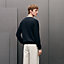 ニット ストライプ＆ツイスト, イメージ: 着用例, worn, ビュー5の5