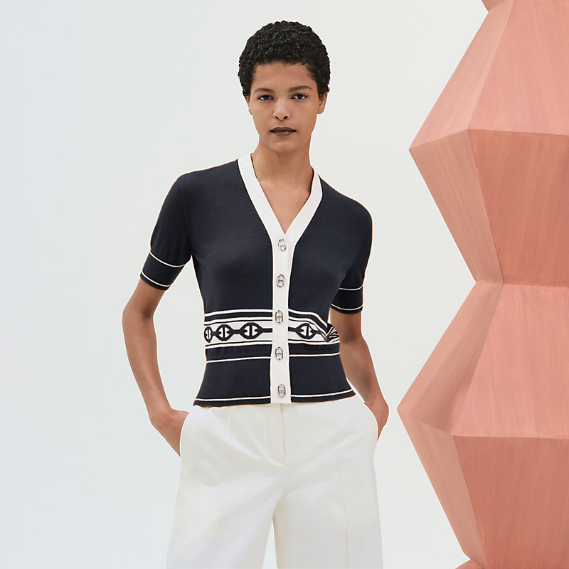 人気☆】HERMES ニットカーディガン 《シェーヌ・ダンクル