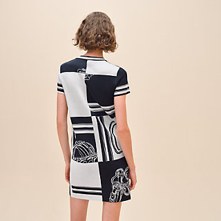 ニットショートドレス ニットジャカード 《無秩序》 | Hermès