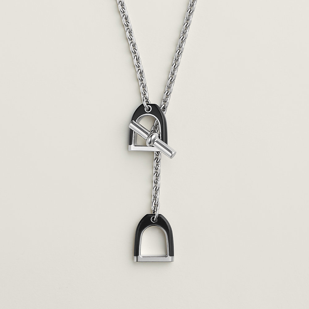 【エレガントな一品♪】HERMES ネックレス HERMES Pendente Amulettes H Ex-Libris (HERMES/ネックレス