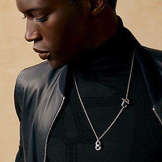 HERMES ネックレス シェーヌ・マイヨン PM ネックレス 《シェーヌ・マイヨン》 PM - ブラック | Hermès