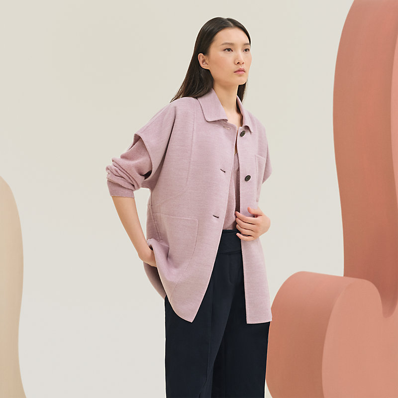 HERMES エルメス　ノースリーブ　34号 HERMES エルメス アパレル ブラウス - コットン ブルー