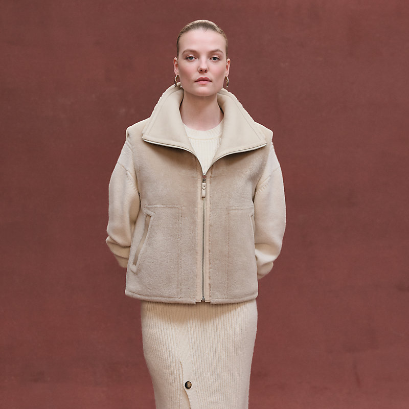 ノースリーブジャケット リバーシブル - ベージュ | Hermès - エルメス