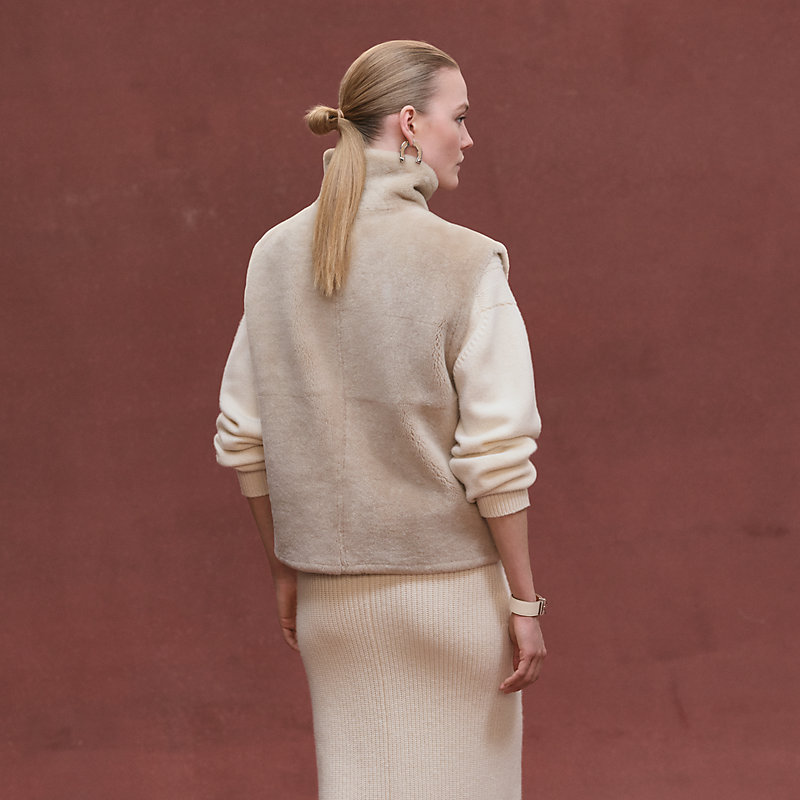 ノースリーブジャケット リバーシブル - ベージュ | Hermès - エルメス