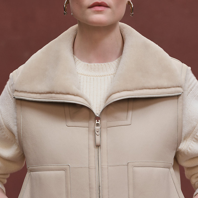 ノースリーブジャケット リバーシブル - ベージュ | Hermès - エルメス