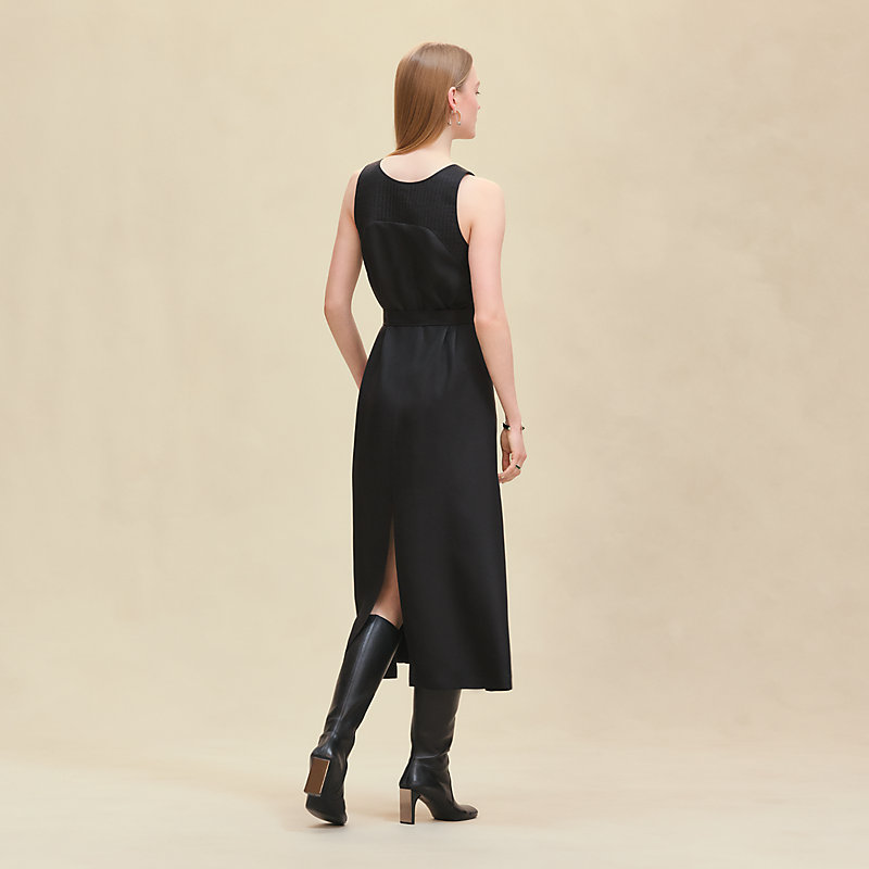 ノースリーブドレス スリット入り - ブラック | Hermès - エルメス