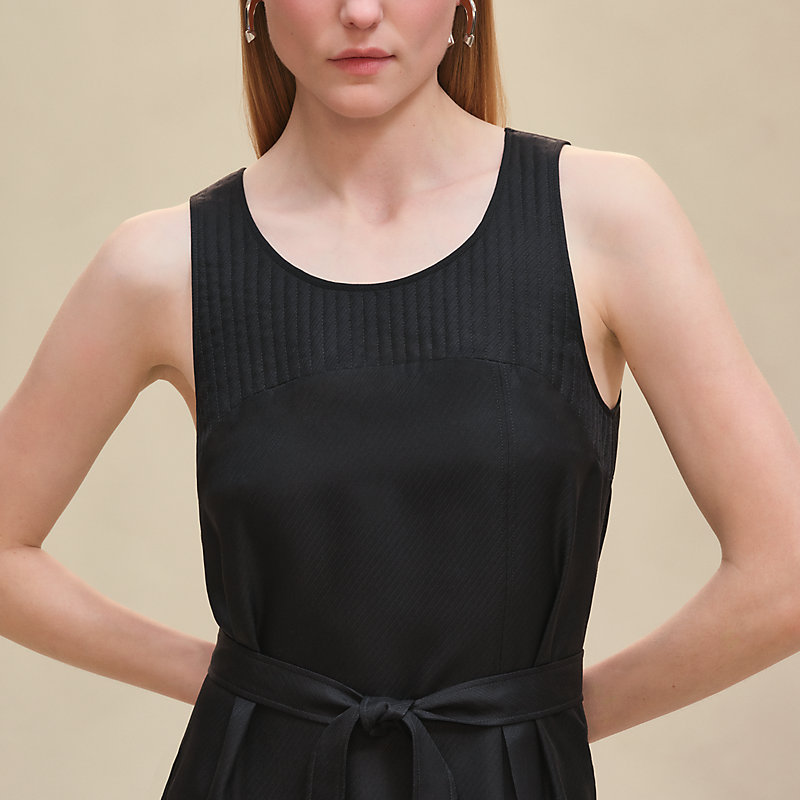 ノースリーブドレス スリット入り - ブラック | Hermès - エルメス