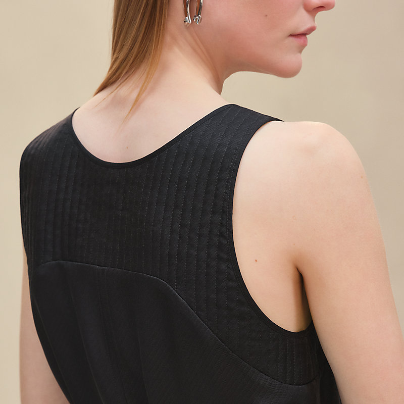 HERMÈS ブラック ノースリーブニット 36 HERMES - 美品 エルメス HERMES ワンピース 20SS ニット ノースリーブ