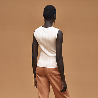 x*5様 HERMES ノースリーブ ニット ホワイト ノースリーブニット | Hermès - エルメス-公式サイト