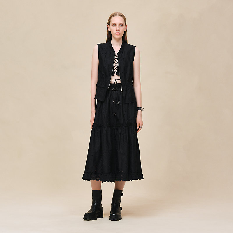 ノースリーブブラウス 刺繍入り | Hermès - エルメス-公式サイト