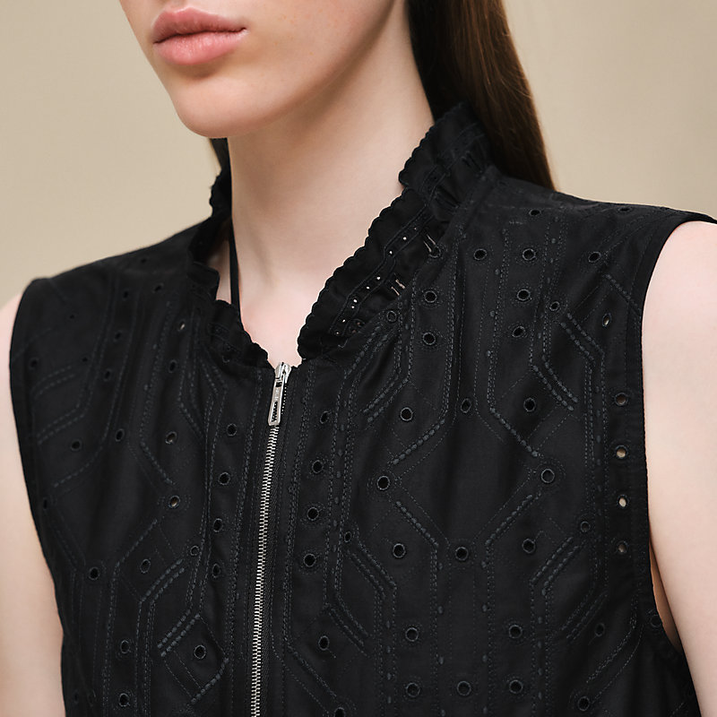 ノースリーブブラウス 刺繍入り | Hermès - エルメス-公式サイト