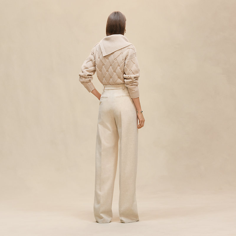 ハイウェストパンツ - ホワイト | Hermès - エルメス-公式サイト