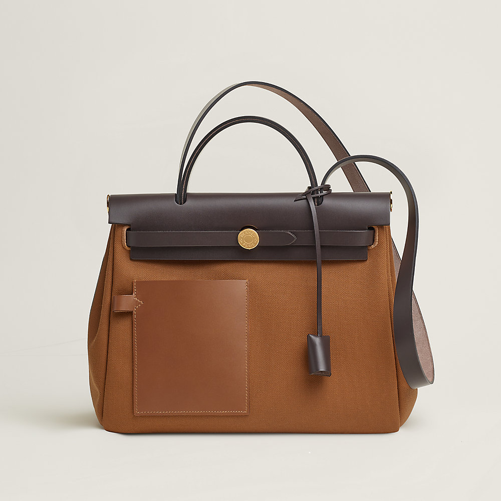 HERMES エールバッグ ジップ 31ルトゥルネ バッグ 《エールバッグ・ジップ》 31 ルトゥルネ ポケット - ブルー
