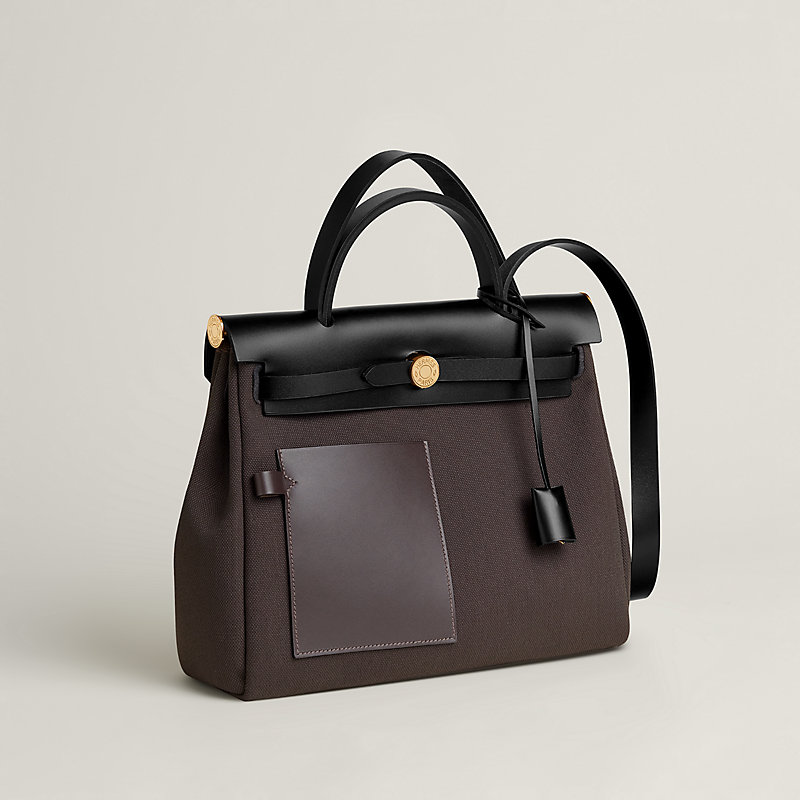 HERMES エールバッグ ジップ 31ルトゥルネ バッグ 《エールバッグ・ジップ》 31 ルトゥルネ ポケット - ブルー
