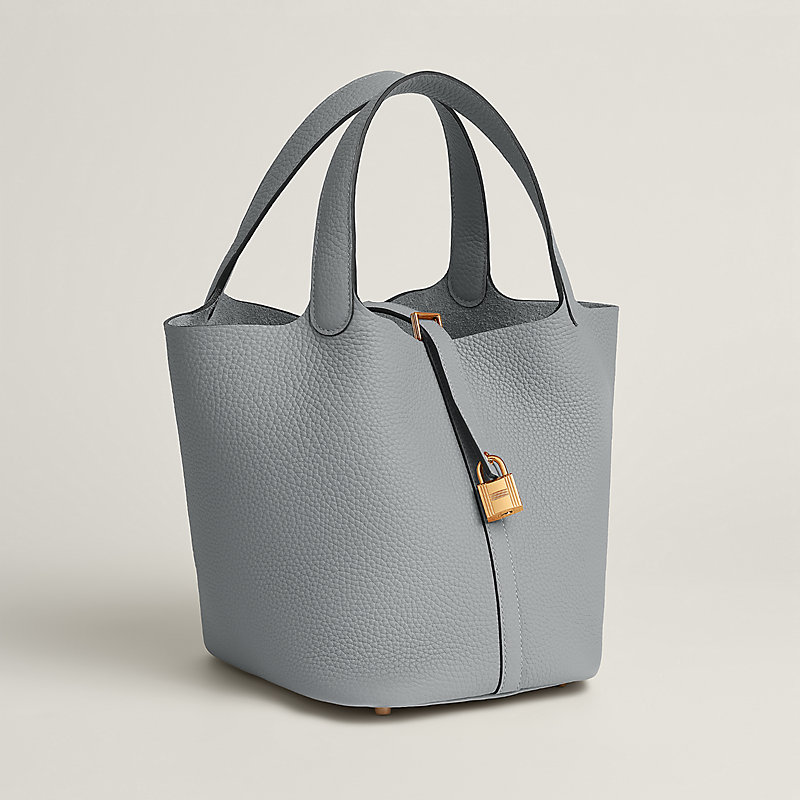 HERMES エルメス ハンドバッグ ピコタンロック22 グレー HERMES エルメス ピコタンロック MM ハンドバッグ エタン グレー