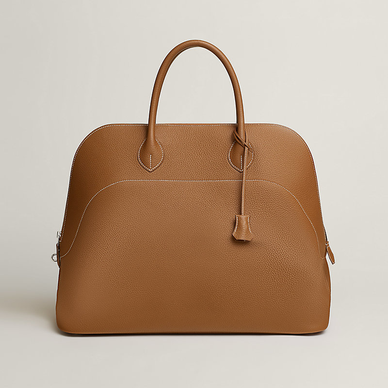 ☆美品☆HERMES ボリード45 ハンドバッグ トラベルバッグ ライトブラウン ☆美品☆HERMES ボリード45 ハンドバッグ トラベルバッグ ライト