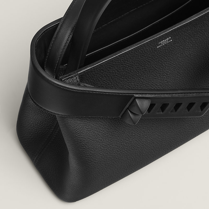 新品未使用！HERMES エルメス メドール カプリスPM  黒 エルメス ハンドバッグ メドール ブラック/モノクローム金具