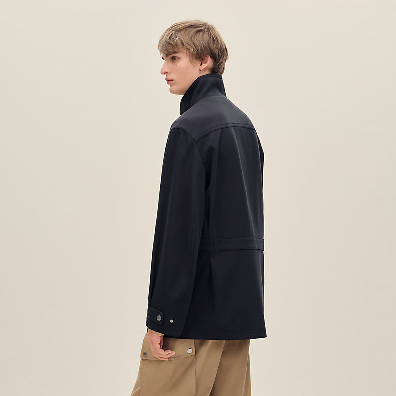 定価65万円 エルメス カシミヤ混ウール レザーパイピングパーカージャケット パーカ | Hermès - エルメス-公式サイト