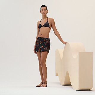 ビーチショートパンツ 《タラサ・タトゥアージュ》 - ブルー