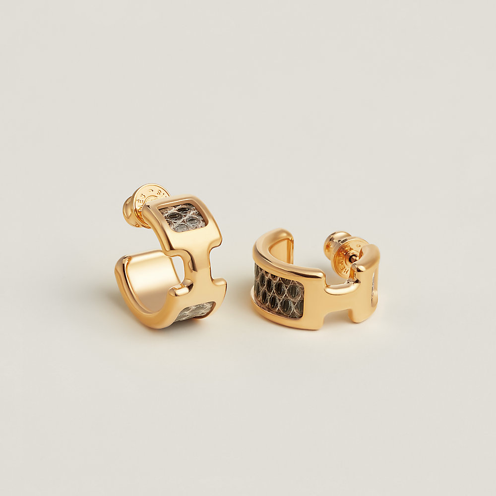 ピアス 《オランプ》 PM - ベージュ | Hermès - エルメス-公式サイト