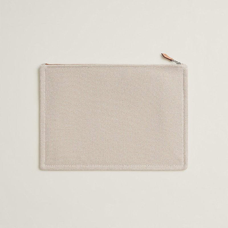 フラットポーチ 刺繍入り 《Hラビリンス》 GM