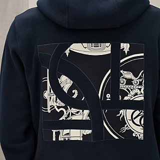 【新品未使用】エルメス　フーデッドジップアップ・パーカ カプセル スポーツ【M】 HERMES エルメス パーカー メンズ フーディ ジップアップ