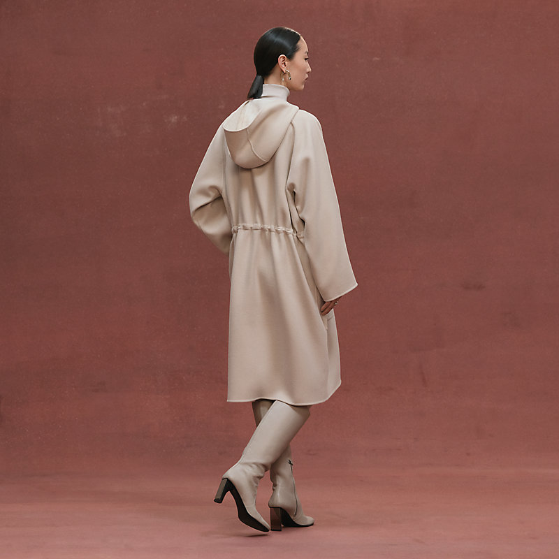 フーデッド・コート - ホワイト | Hermès - エルメス-公式サイト