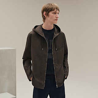 フーデッド・シャツブルゾン--