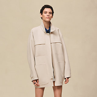 極美品　HERMES エルメス ブルゾン　フーデッド　トレンチ　コート　付属品 フーデッド・ショートコート | Hermès - エルメス-公式サイト