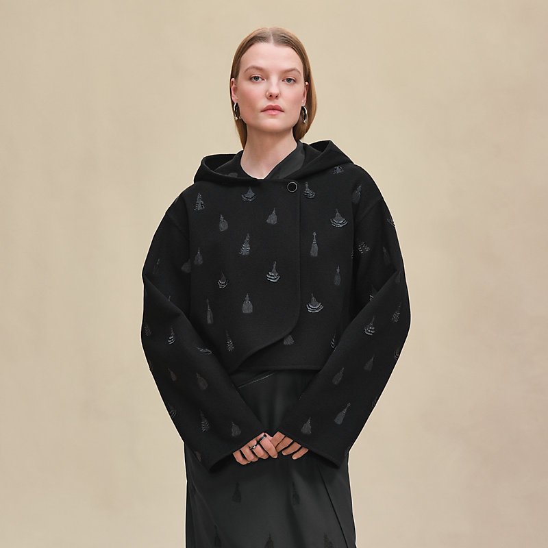 フーデッド・ショートジャケット - ブラック | Hermès - エルメス-公式