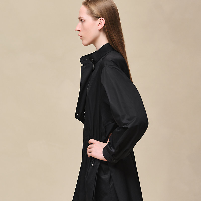 新品未使用タグ付き HERMES エルメス ワンピース ドローストリング 黒 HERMES エルメス ワンピース レディース ドレス ドローストリング 黒