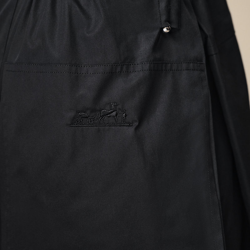 新品未使用タグ付き HERMES エルメス ワンピース ドローストリング 黒 25041206_3.jpg