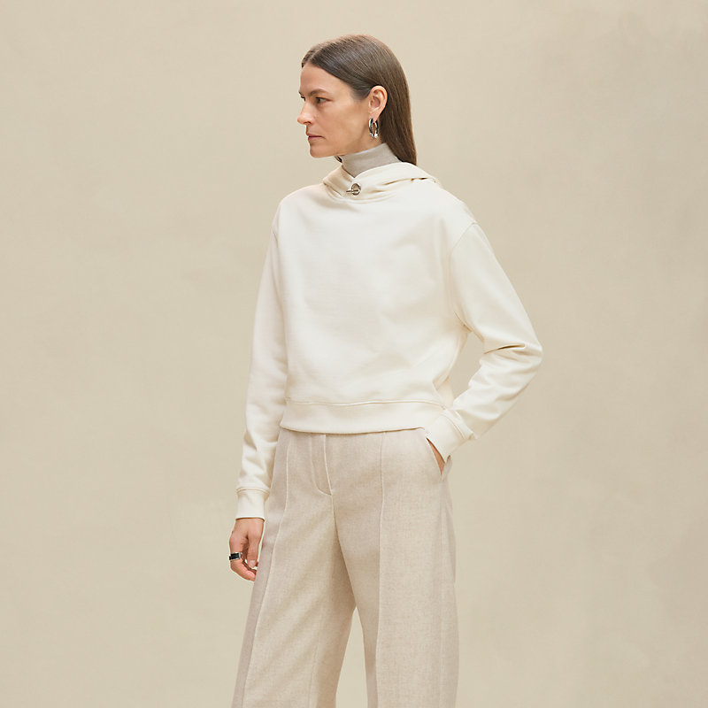 フーデッド・パーカ - ホワイト | Hermès - エルメス-公式サイト