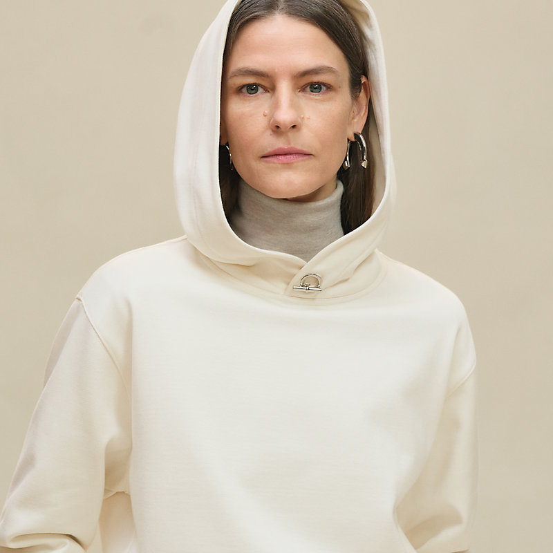 フーデッド・パーカ - ホワイト | Hermès - エルメス-公式サイト