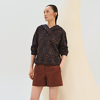 【希少アイテム】HERMES フーデッド・パーカ テディ ウール 希少アイテム】HERMES フーデッド・パーカ テディ ウール