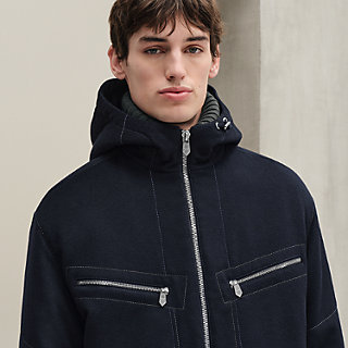 新品未使用　エルメス　フーデットブルゾン　ブラック38 フーデッド・ブルゾン - ブラック - 60 | Hermès - エルメス