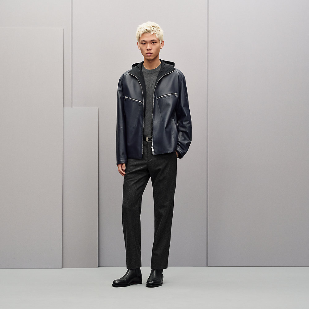 フーデッド・ブルゾン リバーシブル | Hermès - エルメス-公式サイト