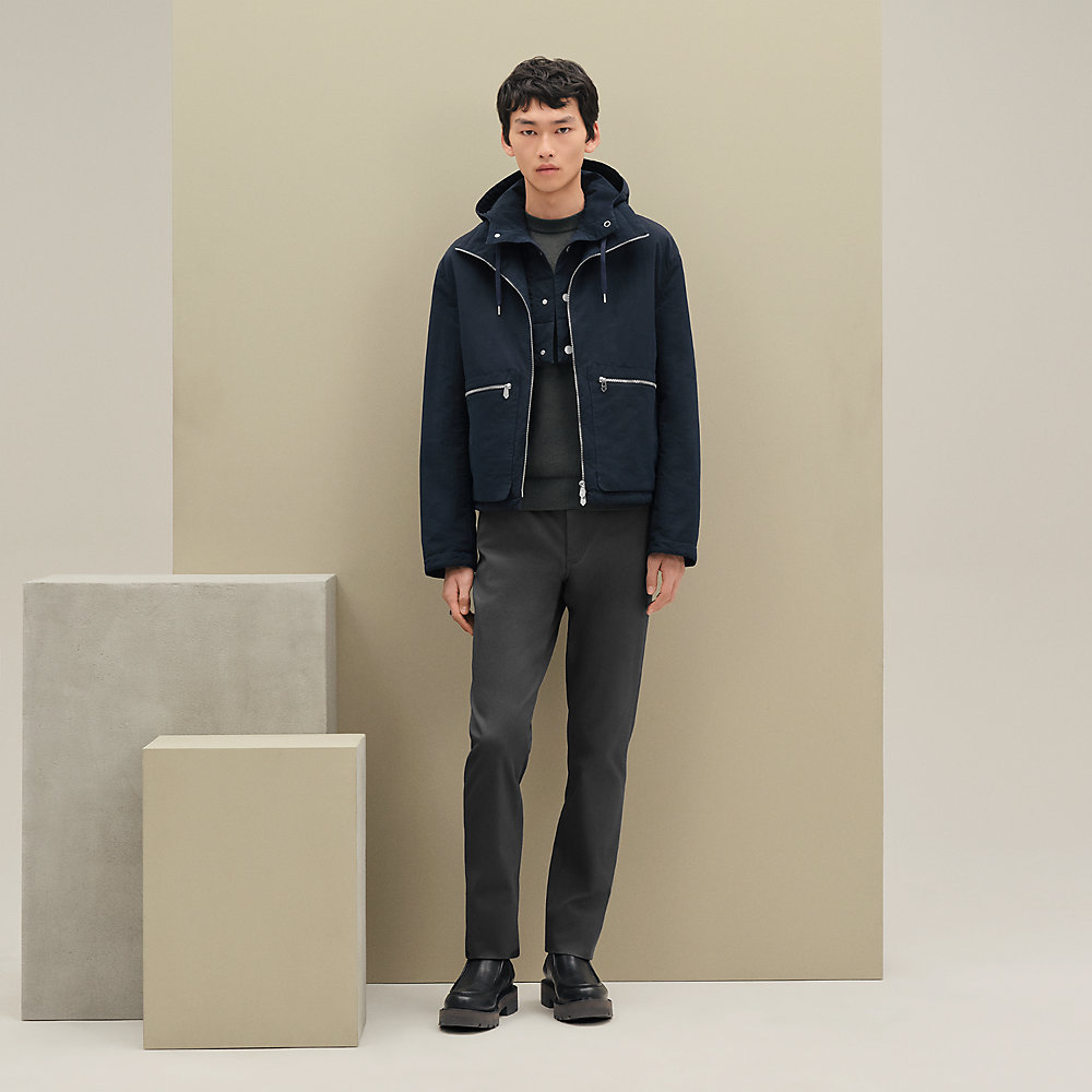 新品未使用　エルメス　フーデットブルゾン　ブラック38 フーデッド・ブルゾン - ブラック - 60 | Hermès - エルメス