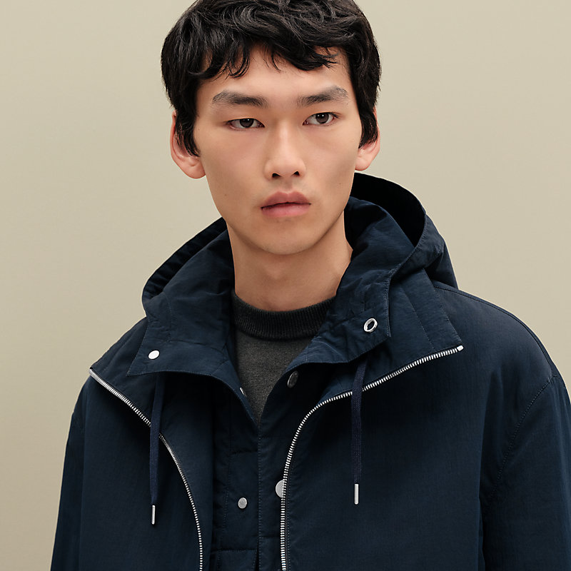 極美品 HERMES ダークブルー ブレザー テーラードエクスリブリス 正規品 HERMES - 極美品 エルメス HERMES ブレザー ジャケット