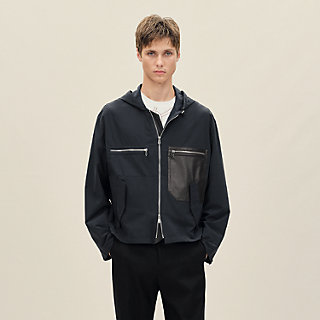 フーデッド・ブルゾン レザーディテール | Hermès - エルメス-公式サイト