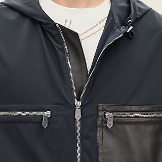 フーデッド・ブルゾン レザーディテール | Hermès - エルメス-公式サイト