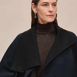 ブランケットコート - ブルー | Hermès - エルメス-公式サイト