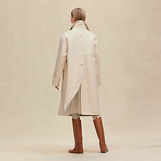 ブランケットロングコート - ホワイト | Hermès - エルメス-公式サイト