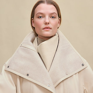 ブランケットロングコート - ホワイト | Hermès - エルメス-公式サイト