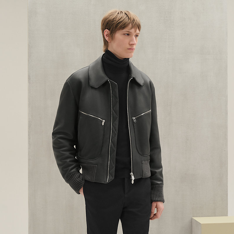 ✳︎特別価格【新品未使用】HERMES*ブルゾン*H467830HA HERMES - 美品 エルメス HERMES ジャケット ブルゾン ジップアップ