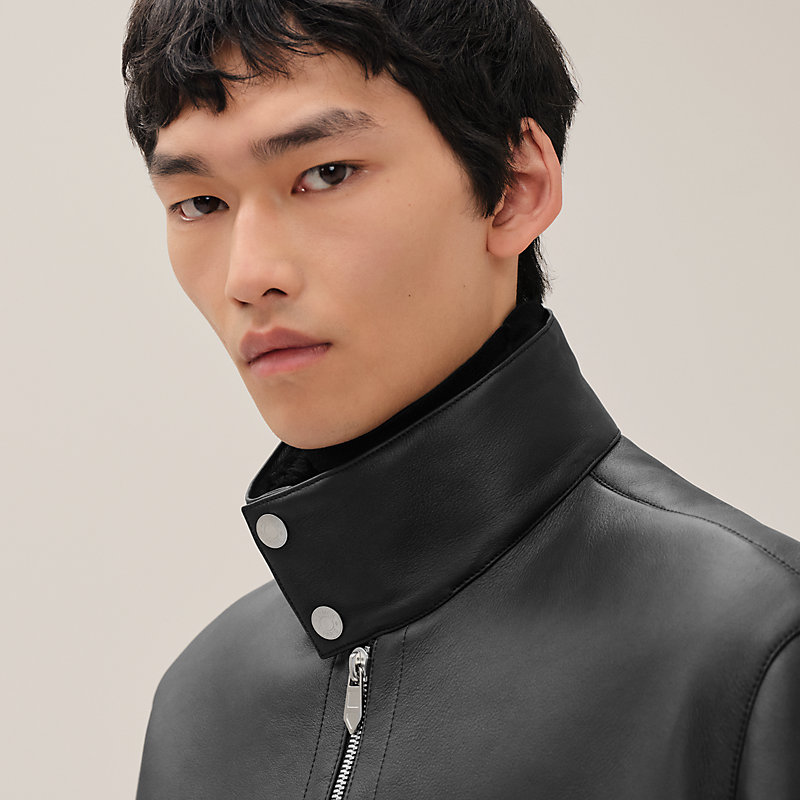 エルメス　現行品　ロングブルゾン 紺色　新品 HERMES（エルメス）ブルゾン 紺 サイズ:50(XL位) メンズ/2200348670028